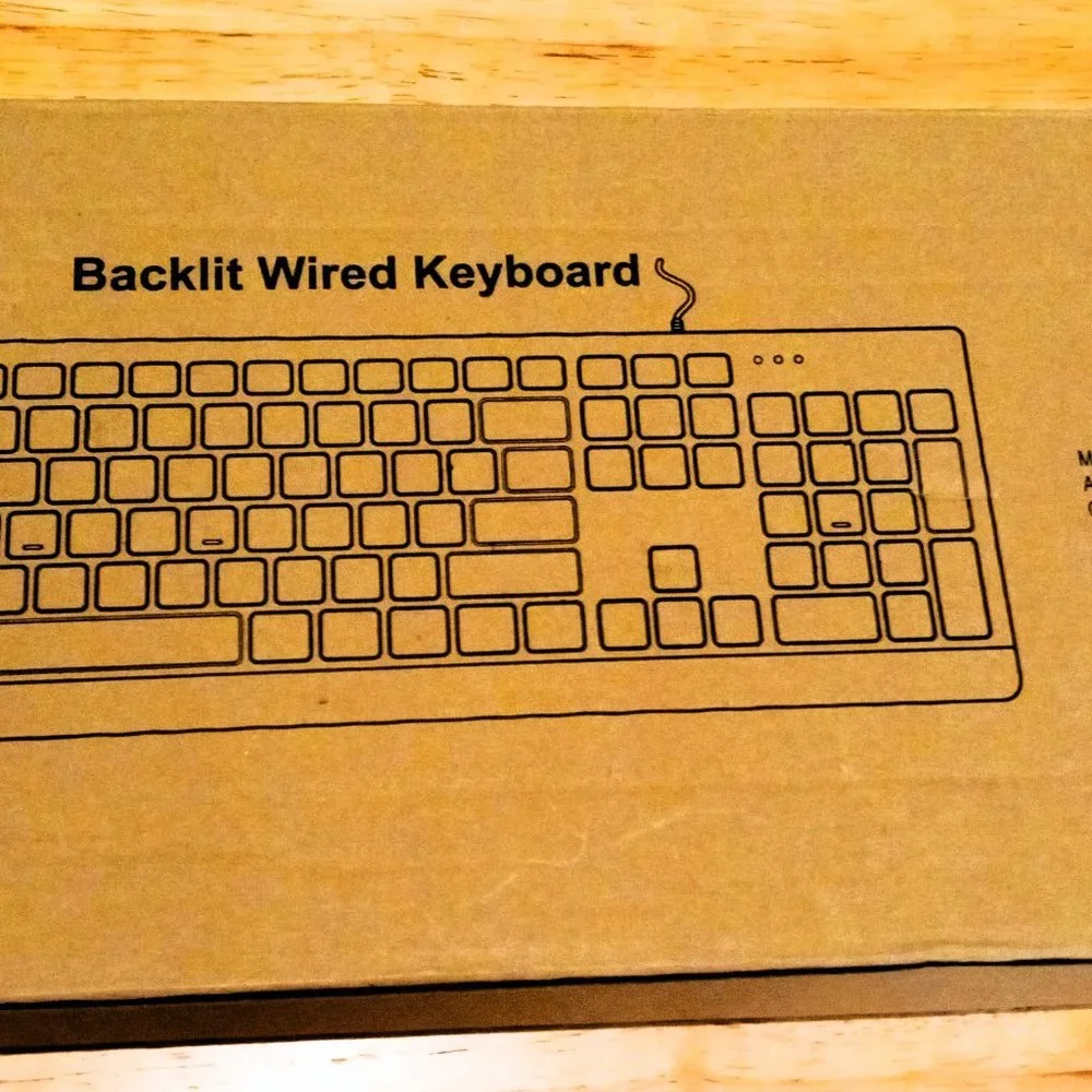 SABLUTE BACKLIT WIRELESS KEY BOARD - LARGE PRINT - MULTICOLORED